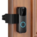 Hırsızlığa Karşı Yanıp Sönen Kapı Zili Bağlantısı, 1. Nesil, Delme Yok Yüksek Kaliteli Paslanmaz/Alüminyum Video Kamera Kapı Zili Montajı Daire Kiracıları için - Kapı Zili Dahil Değildir (Siyah)