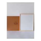 Hiruko Tasarım Atölyesi Ahşap Çerçeve Iç Ölçü 21x30 Cm A4 Premium Siyah & Ahşap & Beyaz Frame Fotoğraf&sertifika Çerçevesi
