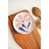 his ceramic El Yapımı Flora Çiçek Desen Seramik Kirli Kaşık Altlıgı, Kaşık Kepçe Nihalesi Kaşıklık
