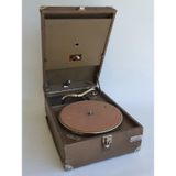 His Master's Voice Antika Çanta Gramofon 074 (Kurma Kolu Eksik)