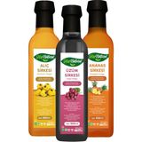 His Naturel Alıç Üzüm Ananas Sirkesi Yıllanmış Hızlı Toksin, Içilebilir Doğal 3'lü Set - 500 ml