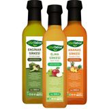 His Naturel Enginar Ananas Elma Sirkesi İçilebilir Doğal 3'lü Set 3 x 500 ml