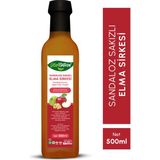 His Naturel Organik Yıllanmış Sandaloz Sakızlı Yeşil Elma Sirkesi Sirkesi Doğal Fermantasyon 500 Ml.