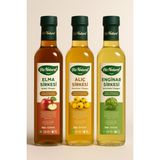 His Naturel Yıllanmış Elma & Alıç & Enginar Sirkesi Içilebilir Doğal Fermantasyon 500 ml 3 Lü Set