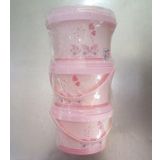 HİSA SAKLAMA KABI DESENLİ YUVARLAK 3 LÜ H67