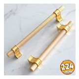 Hisar Altin Gold Metal Kulp 224 Mm Tirtikli Desen Cekmece Mutfak Mobilya Dolabi Dolap Kulplari Kulbu