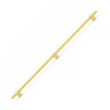 Hisar Altın Gold Metal Kulp 800 Mm Tırtıklı Desen Mobilya Çekmece Mutfak Dolabı Dolap Kulpları Kulbu