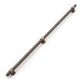 Hisar Antik Sarı Metal Kulp 800 Mm Tırtıklı Desen Mobilya Çekmece Mutfak Dolabı Dolap Kulpları Kulbu