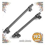 Hisar Eskitme Antik Gümüş Metal 192 Mm Mobilya Mutfak Çekmece Dolap Dolabı Kulpu Kulbu Kulpları
