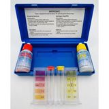 HİSAR HAVUZ Profesyonel Havuz Suyu Test Kiti - Klor ve pH Ölçer Seti - Sıvılı kutulu