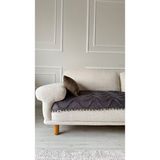 Hisar Home Bohem Dalgalı Ponponlu Koltuk Kanepe Çekyat Örtüsü 90X200 - 90 x 200 cm - Antrasit