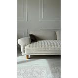 Hisar Home PÜSKÜLLÜ KABARIK PELUŞ YUMUŞAK TAVŞAN TÜYÜ KARE DESEN BOHEM KOLTUK ÖRTÜSÜ 3 KİŞİLİK (1 ADET)