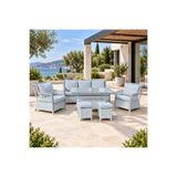 Hisar Home Su İtici Likralı Lastikli Minder Koruma Kılıfı 3+1+1 Takım ve 2 Puf 10 Parça