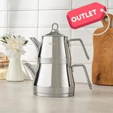 Hisar Orlando Indüksiyon Tabanlı Midi Çelik Çaydanlık **outlet** - Orlando Midi