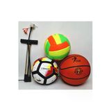Hisar Profesyonel Futbol Topu Voleybol Topu Basketbol Topu Seti + Kaliteli Pompa
