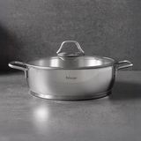 Hisar Teos Inox 26 cm Çelik Basık Tencere