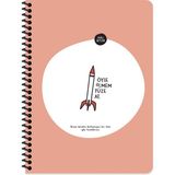 Hisli Şeyler 18.5X25 Çizgili Defter - Öyle Ölmem Füze At - Renkli