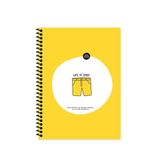 Hisli Şeyler 18,5*25 80 Yaprak Çizgili Spr.Karton Kapak Hafif Kağıt Stickerli Defter - Şort