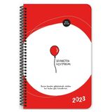 Hisli Şeyler 2023 13x19,5cm Haftalık Ajanda, Sevinçten Uçuyorum, Kırmızı 831253-99