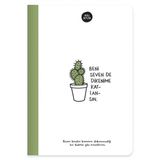 Hisli Şeyler Beni Seven Dikenime Katlansın 14x20 64 Yaprak Çizgili Defter