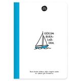 Hisli Şeyler Gidelim Buralardan 14x20 64 Yaprak Çizgili Defter
