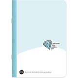 Hisli Şeyler Kareli Tel Dikişli Stickerli Defter 18,5 x 26 cm - Parlamak Için Doğmuşum