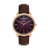 Hislon Classic CL203R-06KR Kahverengi-Bordo Erkek Kol Saati