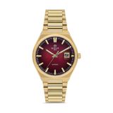 Hislon Men's Classic Cl222g-14sg Erkek Kol Saati Sarı