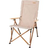 Hispeed Katlanabilir Kamp Sandalyesi Plaj Sandalyesi Taşıma Çantalı - 6456 Ecorce Tube Marron - Polyester