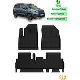 Hitaks Citroen Berlingo 2019 Sonrası Uyumlu Oto Paspas Havuzlu 4d Araca Özel Paspas - Siyah