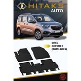 Hitaks Opel Combo 2019 Sonrası ile Uyumlu 4d Havuzlu Oto Paspas - Siyah
