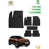 Hitaks Peugeot 3008 Access Active Allure 4d Havuzlu Paspas 2016 2017 2018 2019 2020 2021 2022 2023 - Siyah