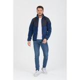 Hitch Kaplamalı Fermuarlı Polar - XL - Indigo-IN69