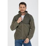 Hitch Outdoor Kaplamalı Fermuarlı Polar - Haki