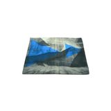 HitDukkan Dekoratif Desenli (42cmx42cm) Gri Mavi Fermuarlı Kırlent, Yastık Kılıfı NO17