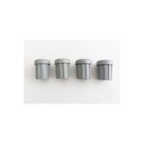 HitDukkan Gri 4'lü Set 25mm Boru İç Tapası Plastik Sandalye ve Masa Ayağı Koruyucu