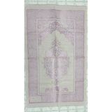 HitDukkan Pembe Desenli Çeyizlik Hediyelik Saçaklı (65cmx110cm) Namaz Seccadesi No34