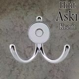 Hitit Askı Askılık Metal Krom Vestiyer Duvar Askısı Dolap Elbise Askılığı