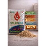 Hitit Biopelet 20 kg Çam Pelet Yakıt Yüksek Kalorili, Düşük Kül Oranı ve Dayanıklı Çuval Ambalajı ile
