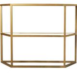 Hitit Dekorasyon 2 Raflı Gold Metal Dresuar&konsol Alison