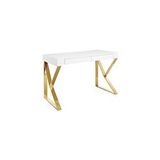 Hitit Dekorasyon Carrina Gold Metal Çalışma Masası Altın