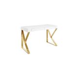 Hitit Dekorasyon Carrina Gold Metal Çalışma Masası Gold