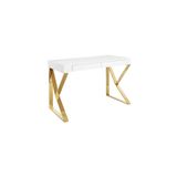 Hitit Dekorasyon Carrina Gold Metal Çalışma Masası
