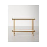 Hitit Dekorasyon Dolores Gold Metal&cam Dresuar 107cm Gold