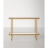 Hitit Dekorasyon Dolores Gold Metal&cam Dresuar 107cm