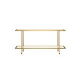 Hitit Dekorasyon Dolores Gold Metal&cam Dresuar 140cm Gold2