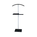 Hitit Dekorasyon Gümüş & Siyah Metal Dilsiz Uşak 45x26x115 Cm Polla