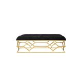 Hitit Dekorasyon Jenny Gold Metal Benç Gold 140 x 48