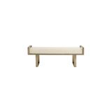 Hitit Dekorasyon Lucia Pirinç Eskitme Puf & Benç Pirinç Eskitme 150 x 45