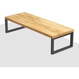Hitit Dekorasyon Metal Ahşap Natural Monitör Yükseltici Stand - Açık Kahverengi